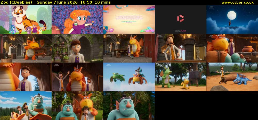 Zog (CBeebies) Sunday 7 June 2026 16:50 - 17:00