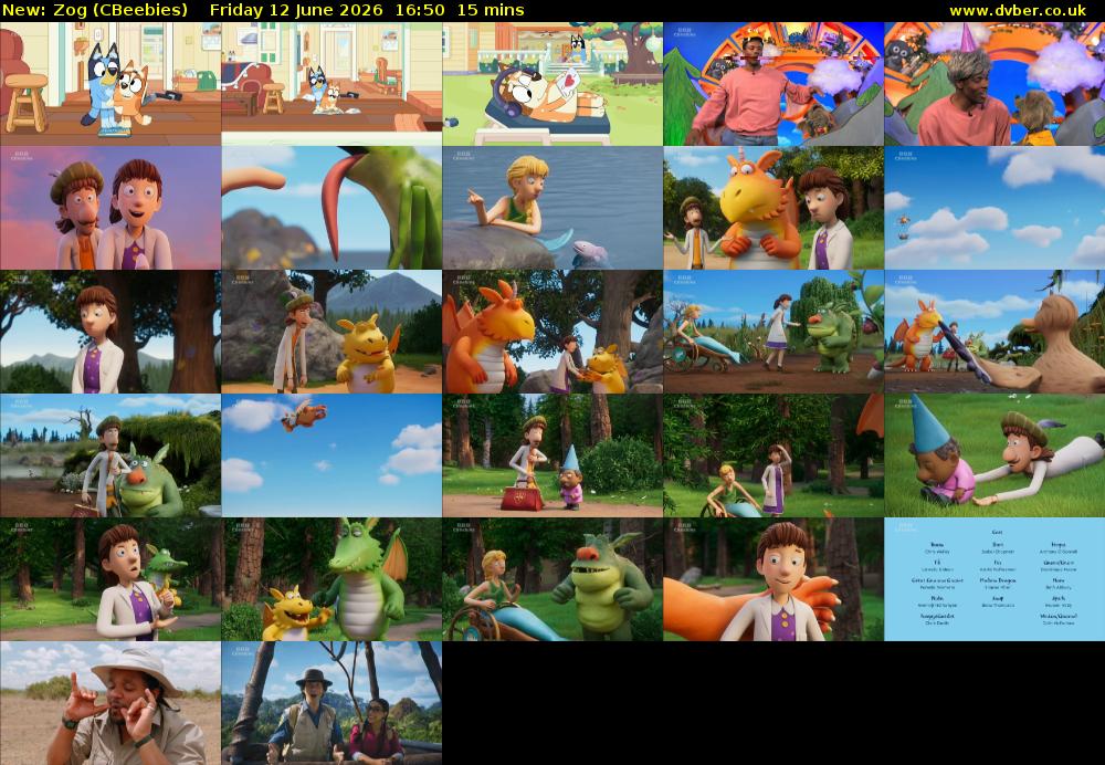 Zog (CBeebies) Friday 12 June 2026 16:50 - 17:05