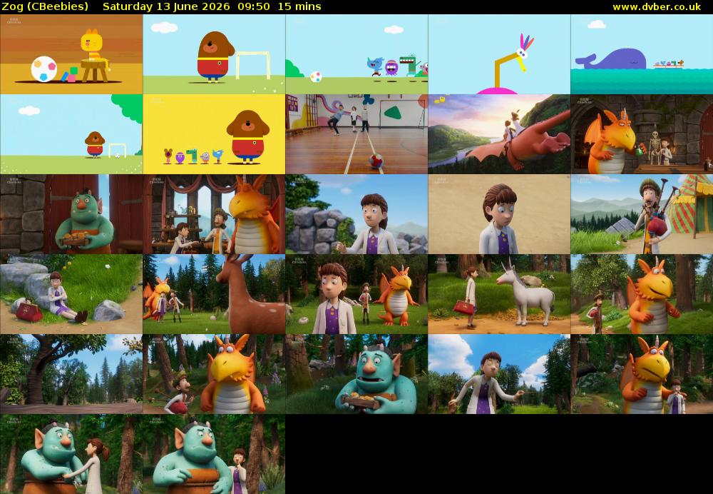 Zog (CBeebies) Saturday 13 June 2026 09:50 - 10:05