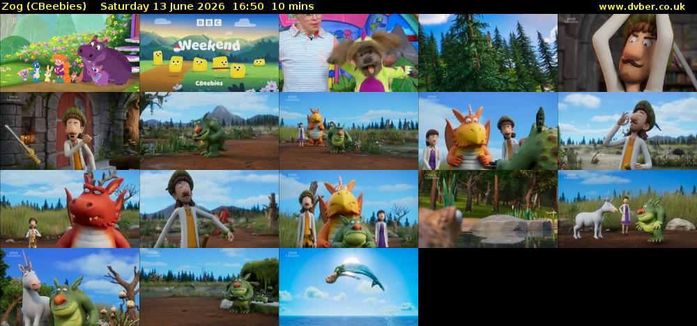 Zog (CBeebies) Saturday 13 June 2026 16:50 - 17:00