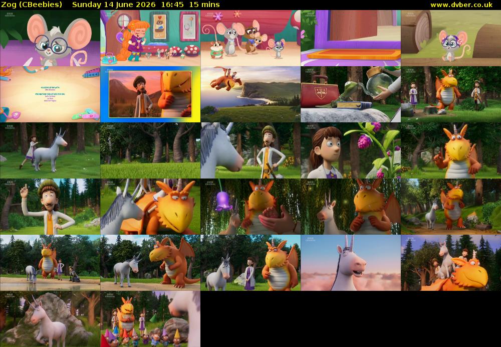Zog (CBeebies) Sunday 14 June 2026 16:45 - 17:00