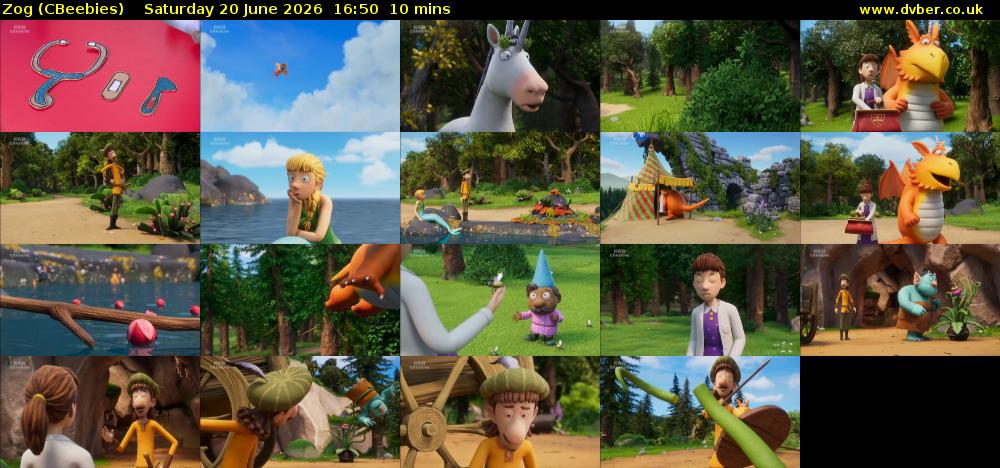 Zog (CBeebies) Saturday 20 June 2026 16:50 - 17:00
