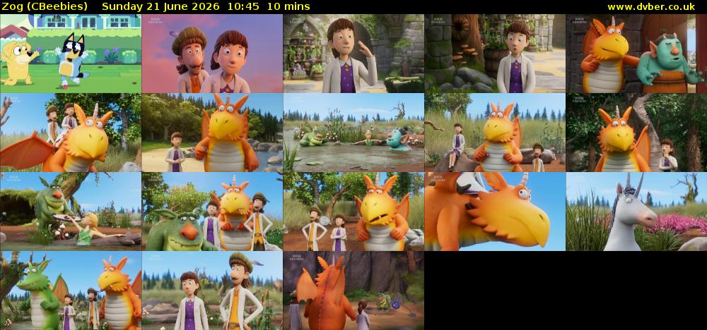 Zog (CBeebies) Sunday 21 June 2026 10:45 - 10:55