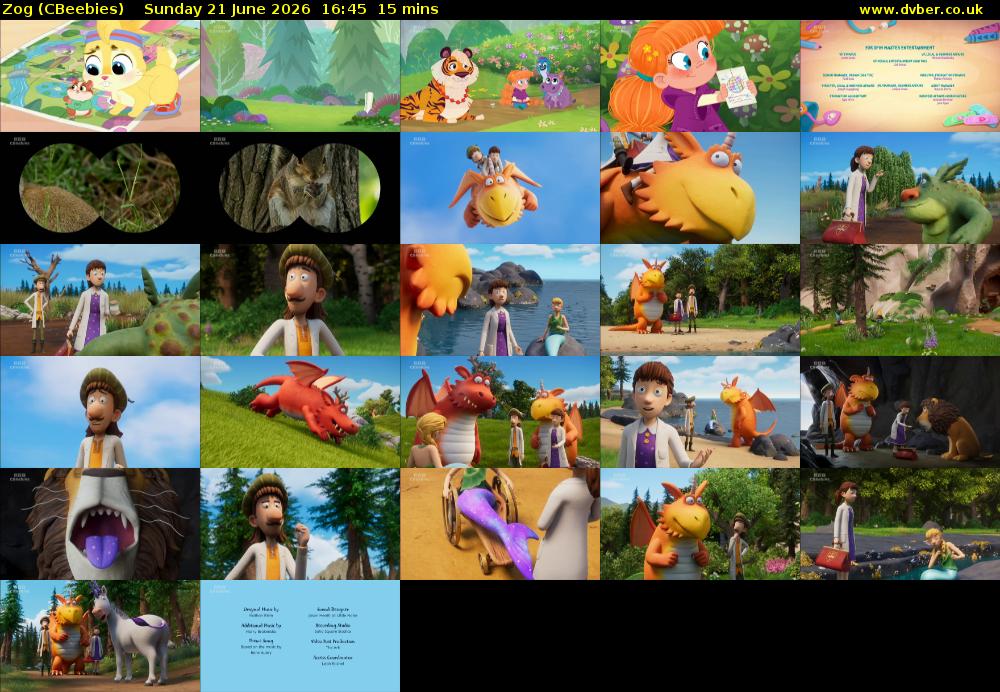 Zog (CBeebies) Sunday 21 June 2026 16:45 - 17:00