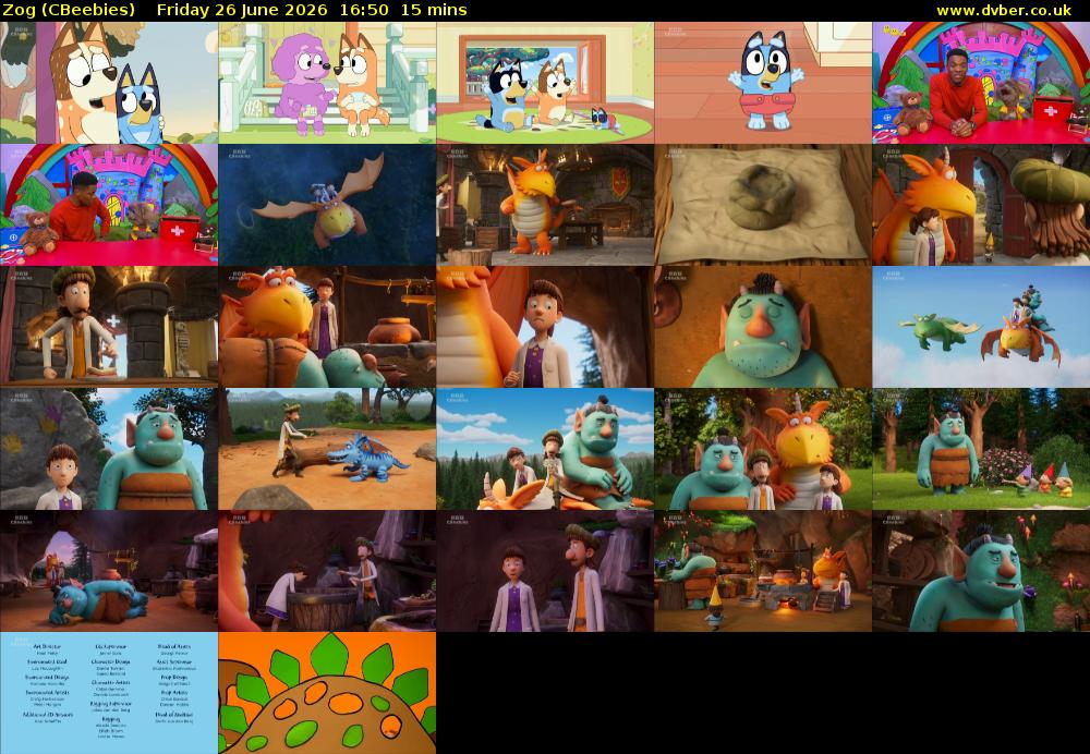 Zog (CBeebies) Friday 26 June 2026 16:50 - 17:05