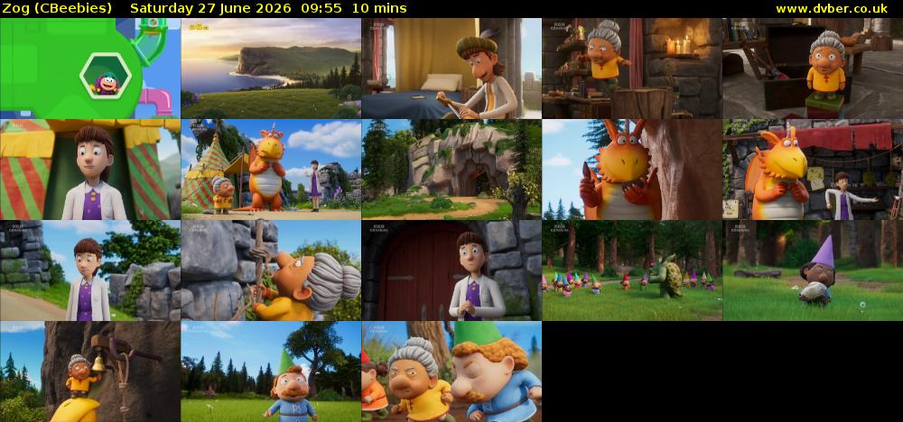 Zog (CBeebies) Saturday 27 June 2026 09:55 - 10:05