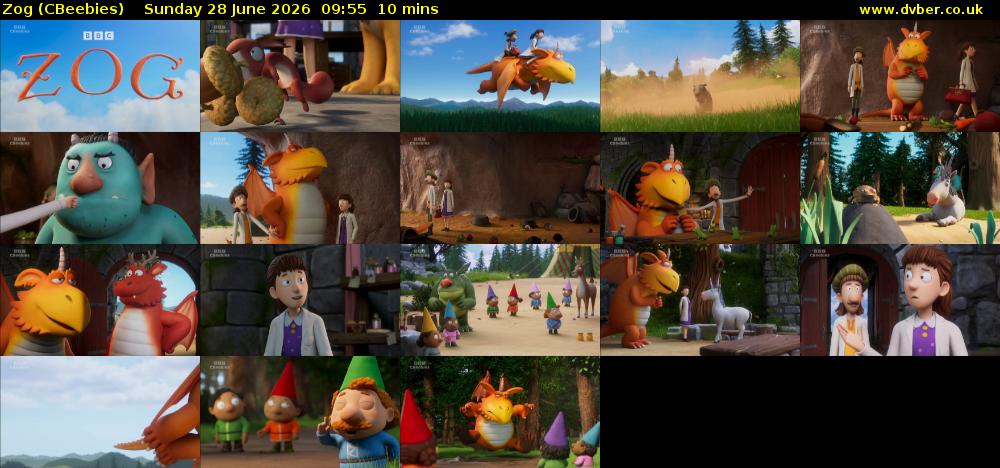 Zog (CBeebies) Sunday 28 June 2026 09:55 - 10:05