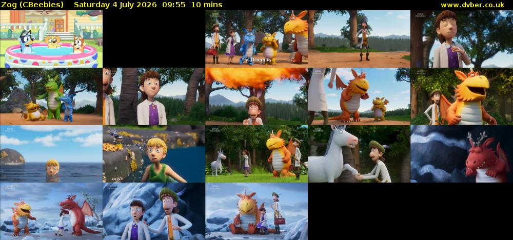 Zog (CBeebies) Saturday 4 July 2026 09:55 - 10:05
