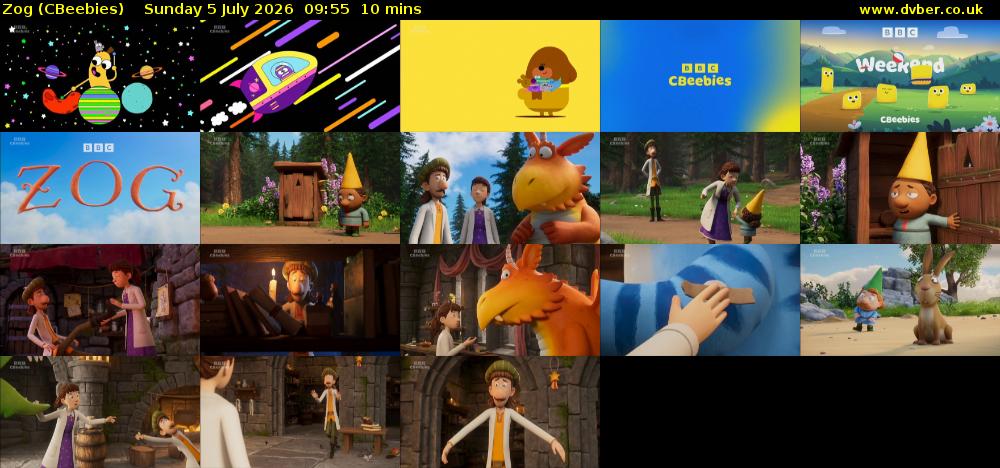 Zog (CBeebies) Sunday 5 July 2026 09:55 - 10:05