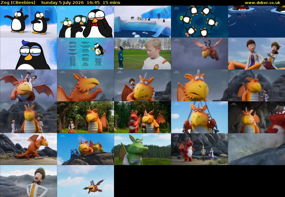 Zog (CBeebies) Sunday 5 July 2026 16:45 - 17:00