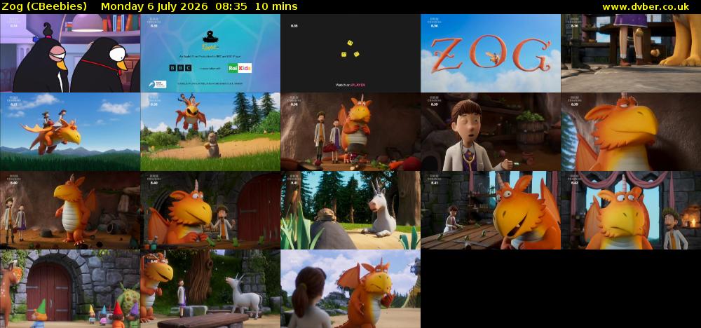Zog (CBeebies) Monday 6 July 2026 08:35 - 08:45