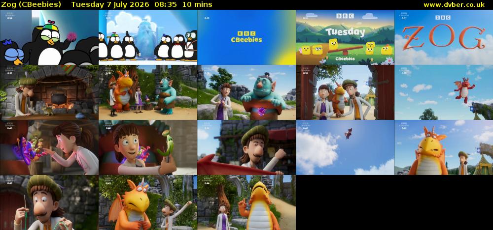 Zog (CBeebies) Tuesday 7 July 2026 08:35 - 08:45