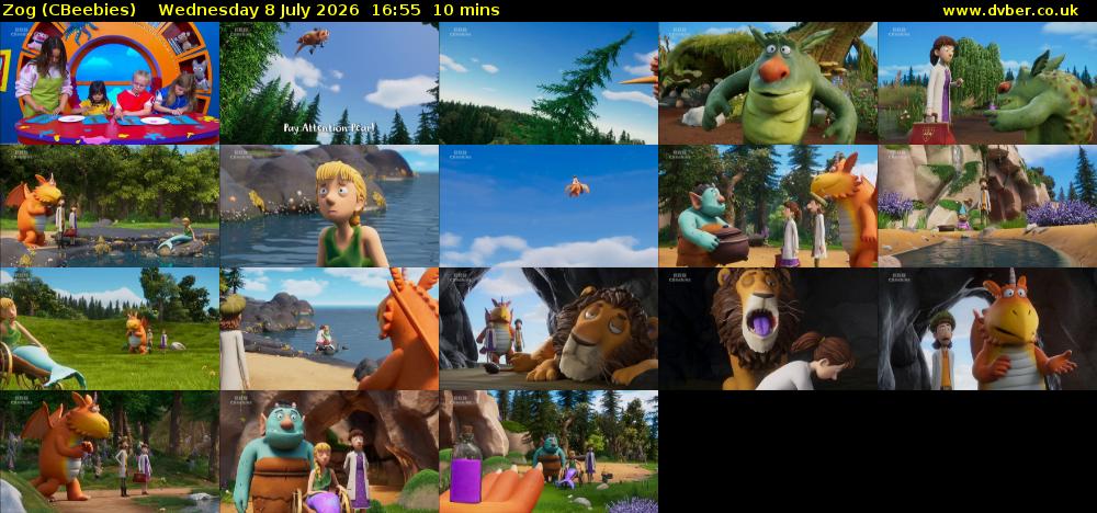 Zog (CBeebies) Wednesday 8 July 2026 16:55 - 17:05
