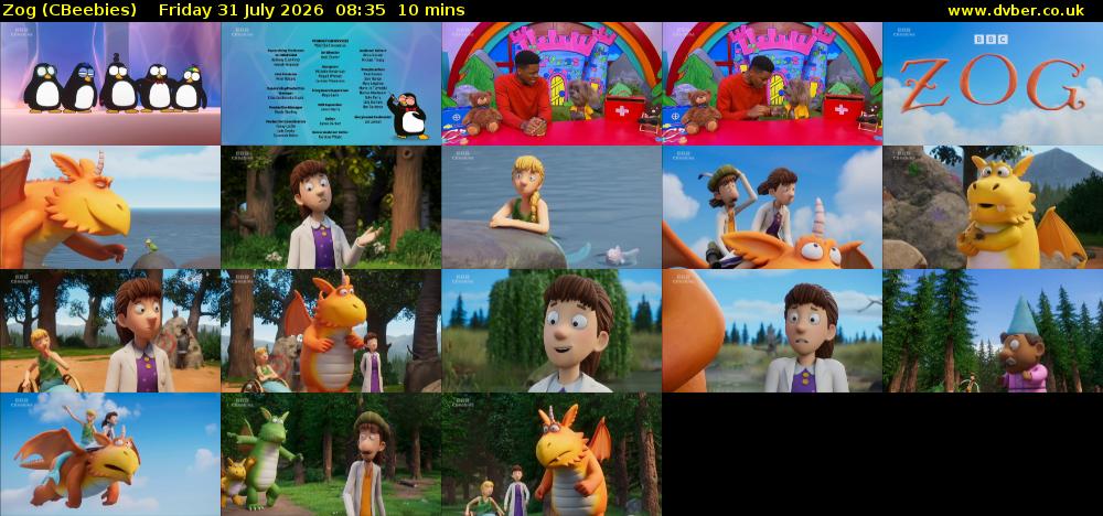 Zog (CBeebies) Friday 31 July 2026 08:35 - 08:45