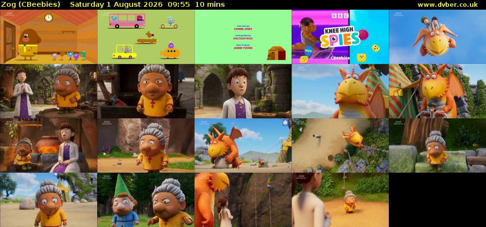 Zog (CBeebies) Saturday 1 August 2026 09:55 - 10:05