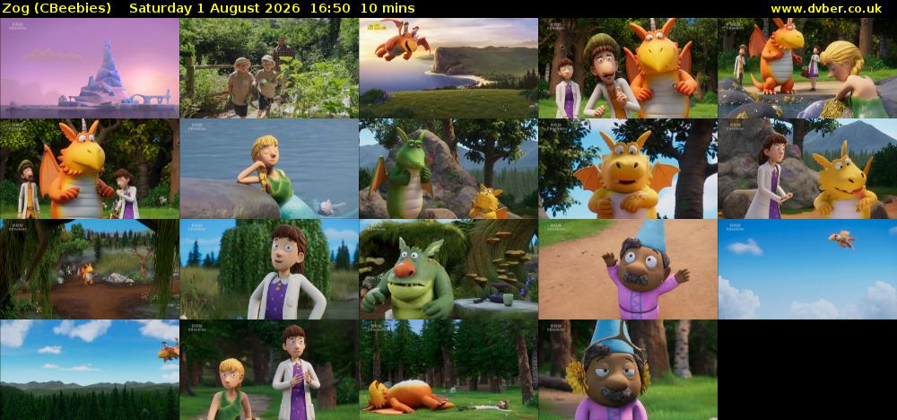 Zog (CBeebies) Saturday 1 August 2026 16:50 - 17:00