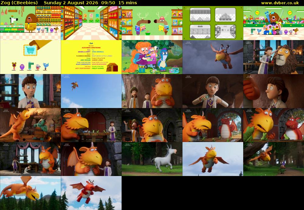 Zog (CBeebies) Sunday 2 August 2026 09:50 - 10:05