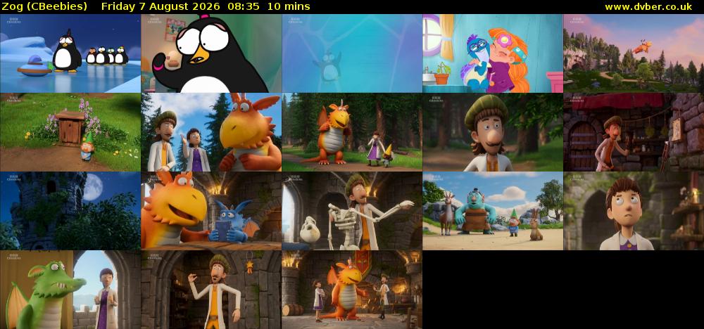 Zog (CBeebies) Friday 7 August 2026 08:35 - 08:45