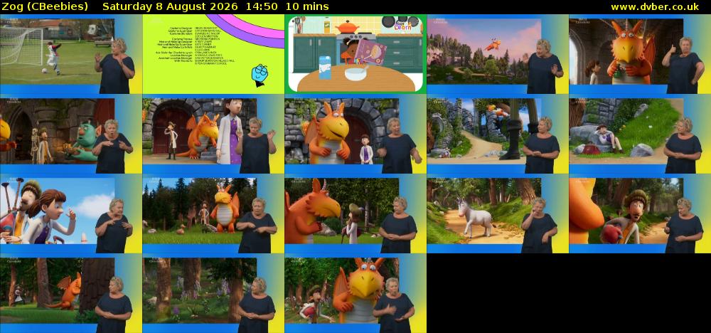Zog (CBeebies) Saturday 8 August 2026 14:50 - 15:00