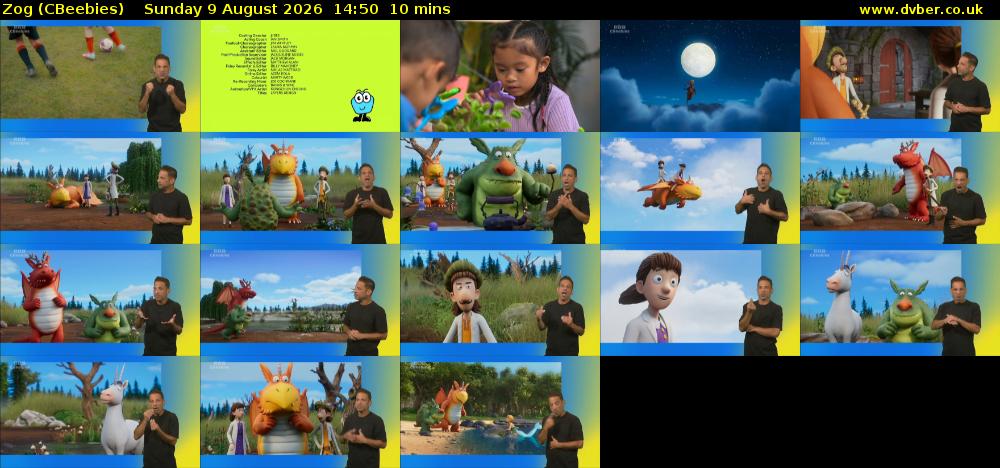 Zog (CBeebies) Sunday 9 August 2026 14:50 - 15:00