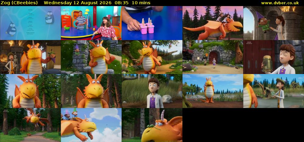 Zog (CBeebies) Wednesday 12 August 2026 08:35 - 08:45