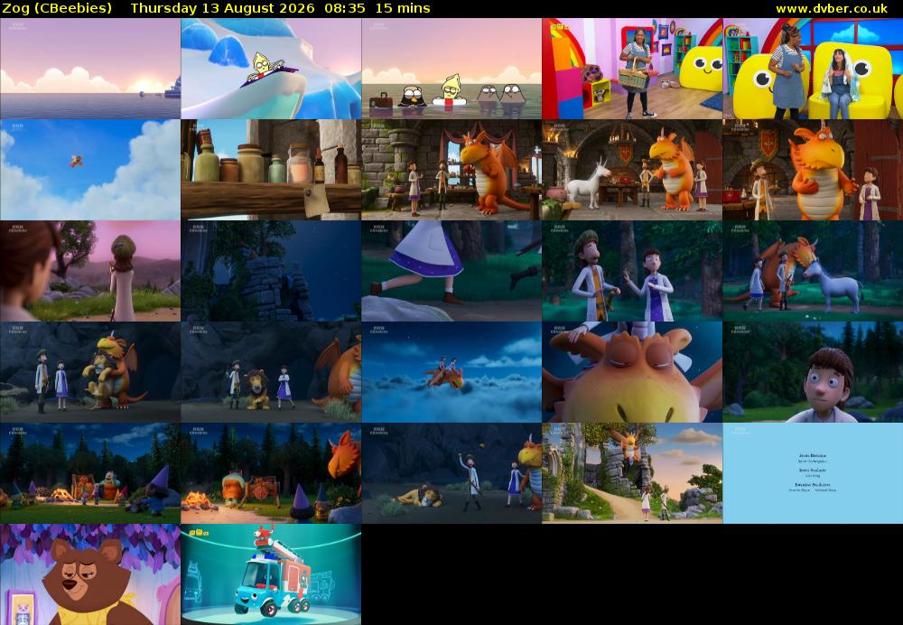 Zog (CBeebies) Thursday 13 August 2026 08:35 - 08:50