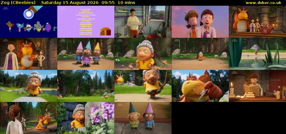 Zog (CBeebies) Saturday 15 August 2026 09:55 - 10:05
