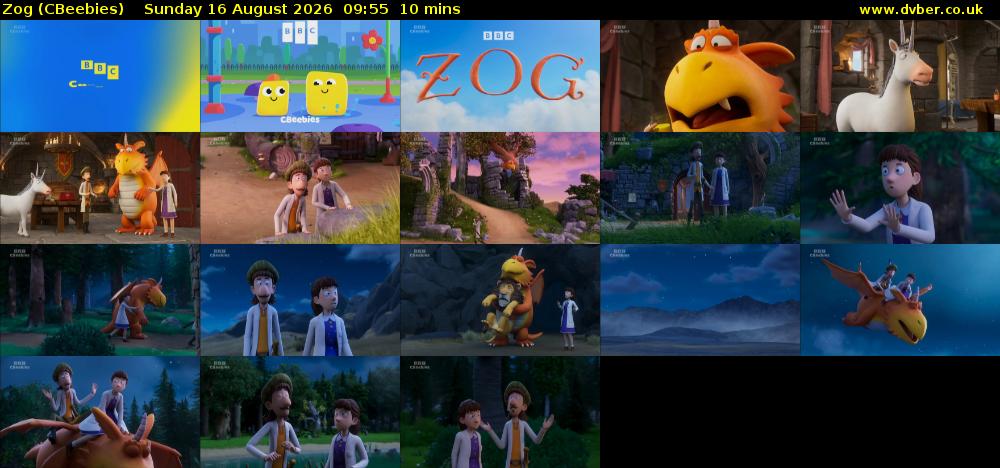 Zog (CBeebies) Sunday 16 August 2026 09:55 - 10:05
