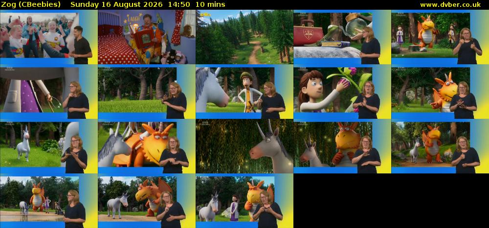 Zog (CBeebies) Sunday 16 August 2026 14:50 - 15:00