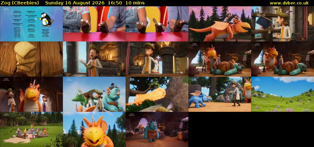 Zog (CBeebies) Sunday 16 August 2026 16:50 - 17:00