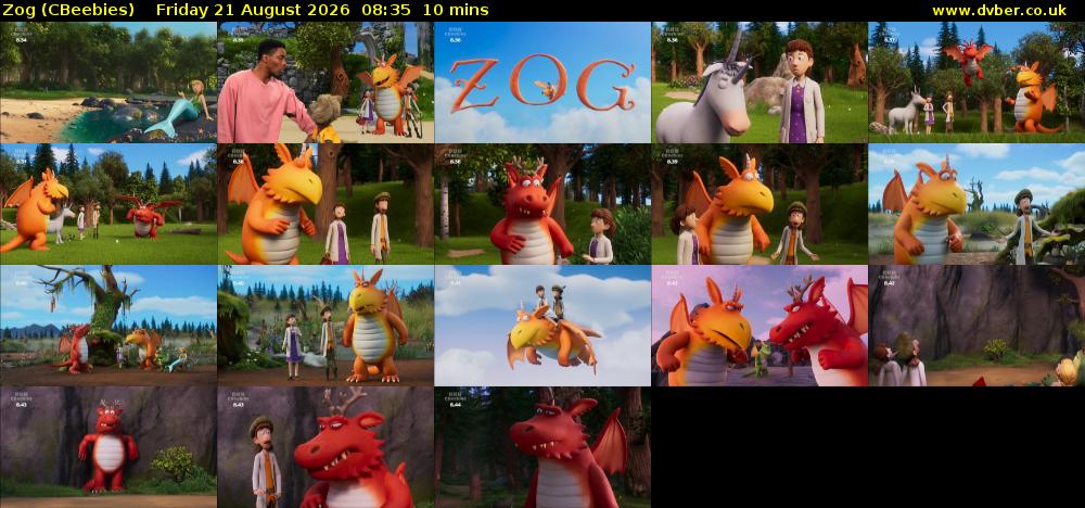 Zog (CBeebies) Friday 21 August 2026 08:35 - 08:45