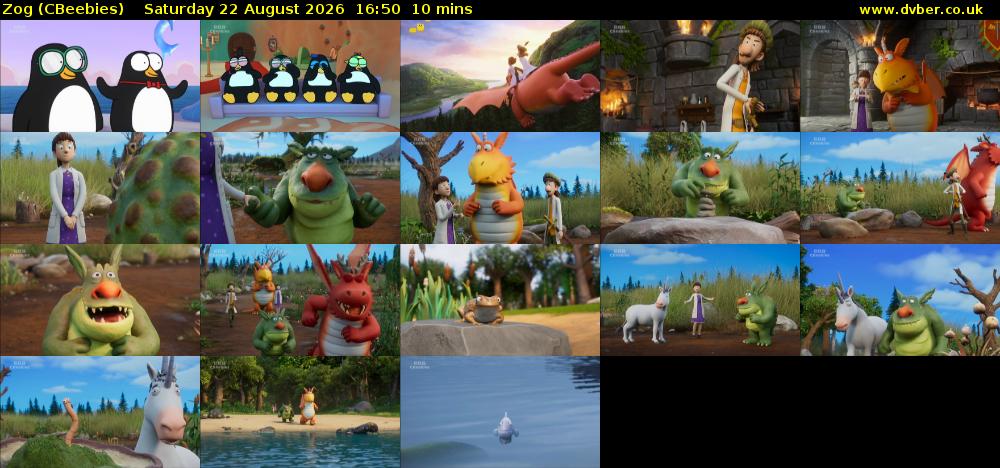 Zog (CBeebies) Saturday 22 August 2026 16:50 - 17:00