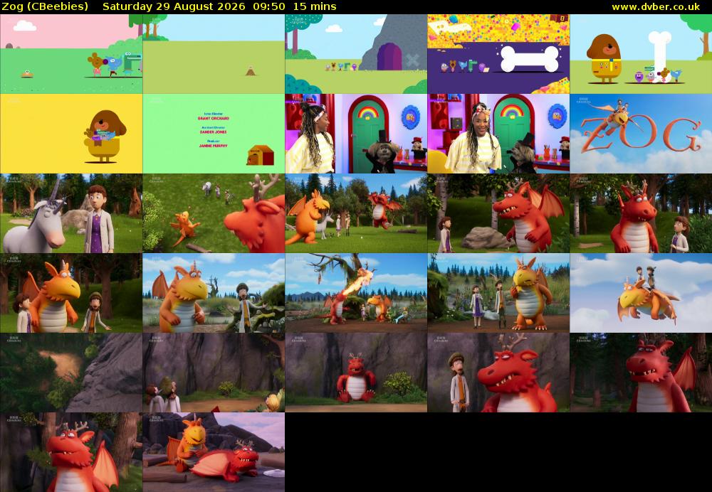 Zog (CBeebies) Saturday 29 August 2026 09:50 - 10:05