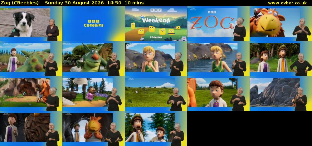 Zog (CBeebies) Sunday 30 August 2026 14:50 - 15:00