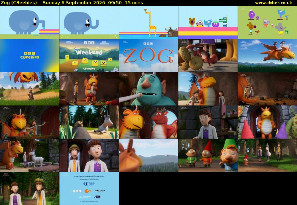 Zog (CBeebies) Sunday 6 September 2026 09:50 - 10:05