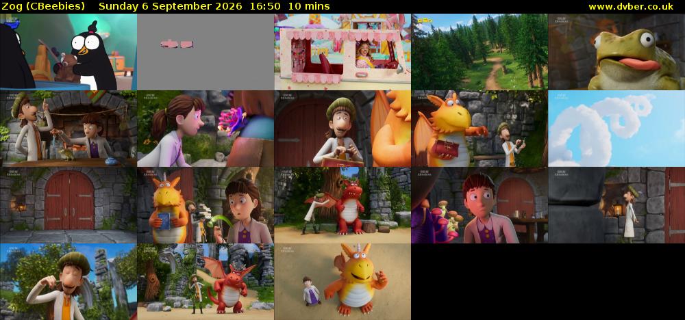 Zog (CBeebies) Sunday 6 September 2026 16:50 - 17:00