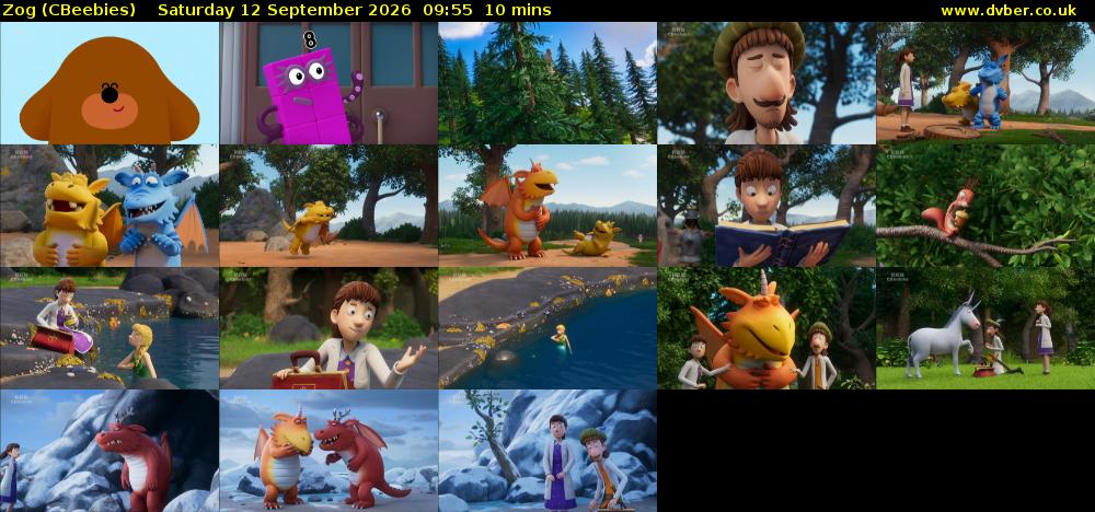 Zog (CBeebies) Saturday 12 September 2026 09:55 - 10:05