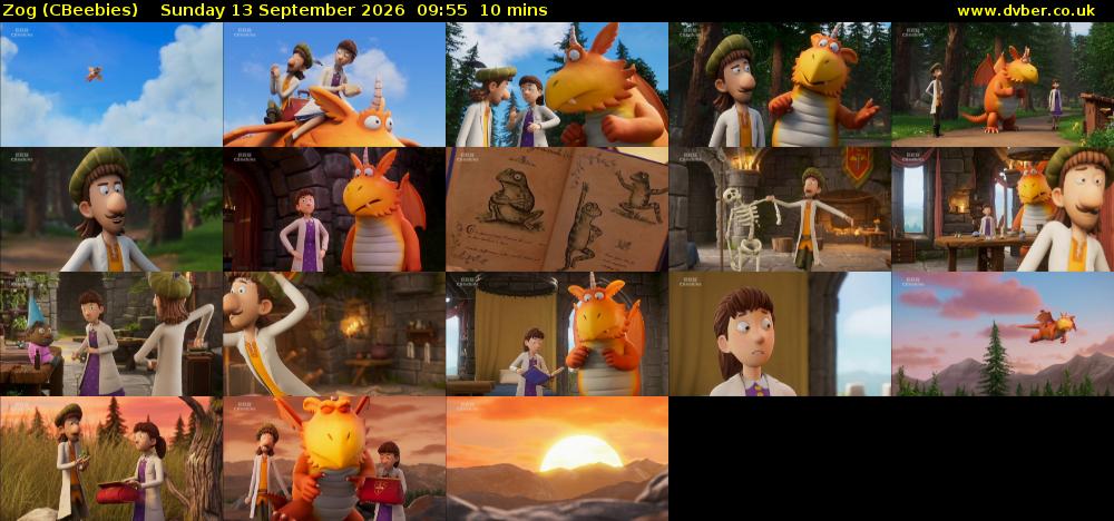 Zog (CBeebies) Sunday 13 September 2026 09:55 - 10:05