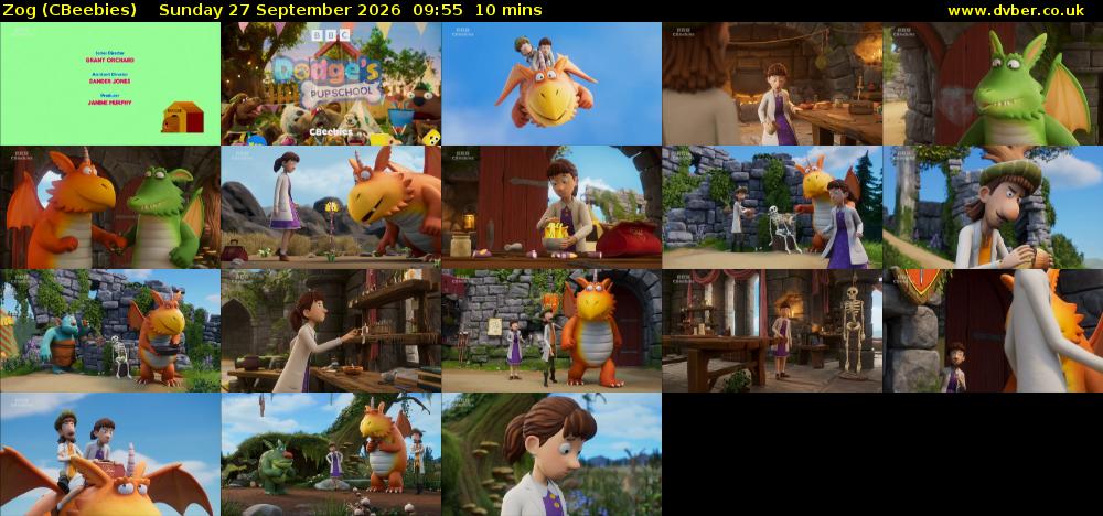 Zog (CBeebies) Sunday 27 September 2026 09:55 - 10:05
