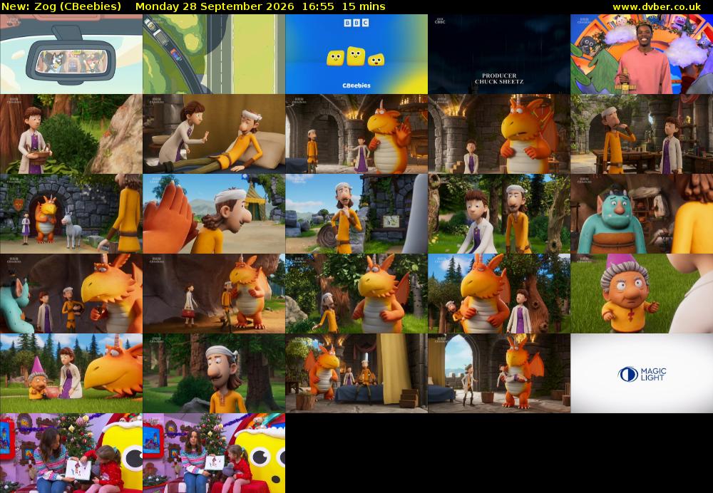 Zog (CBeebies) Monday 28 September 2026 16:55 - 17:10