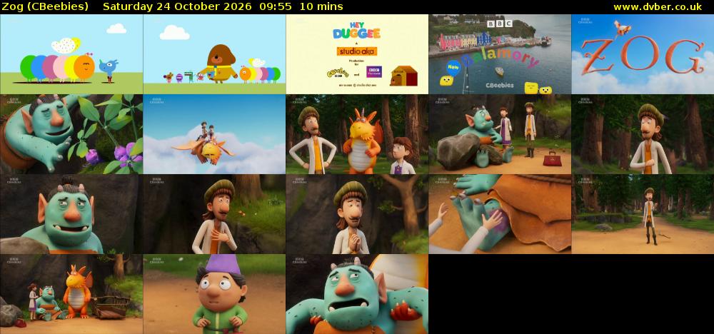 Zog (CBeebies) Saturday 24 October 2026 09:55 - 10:05