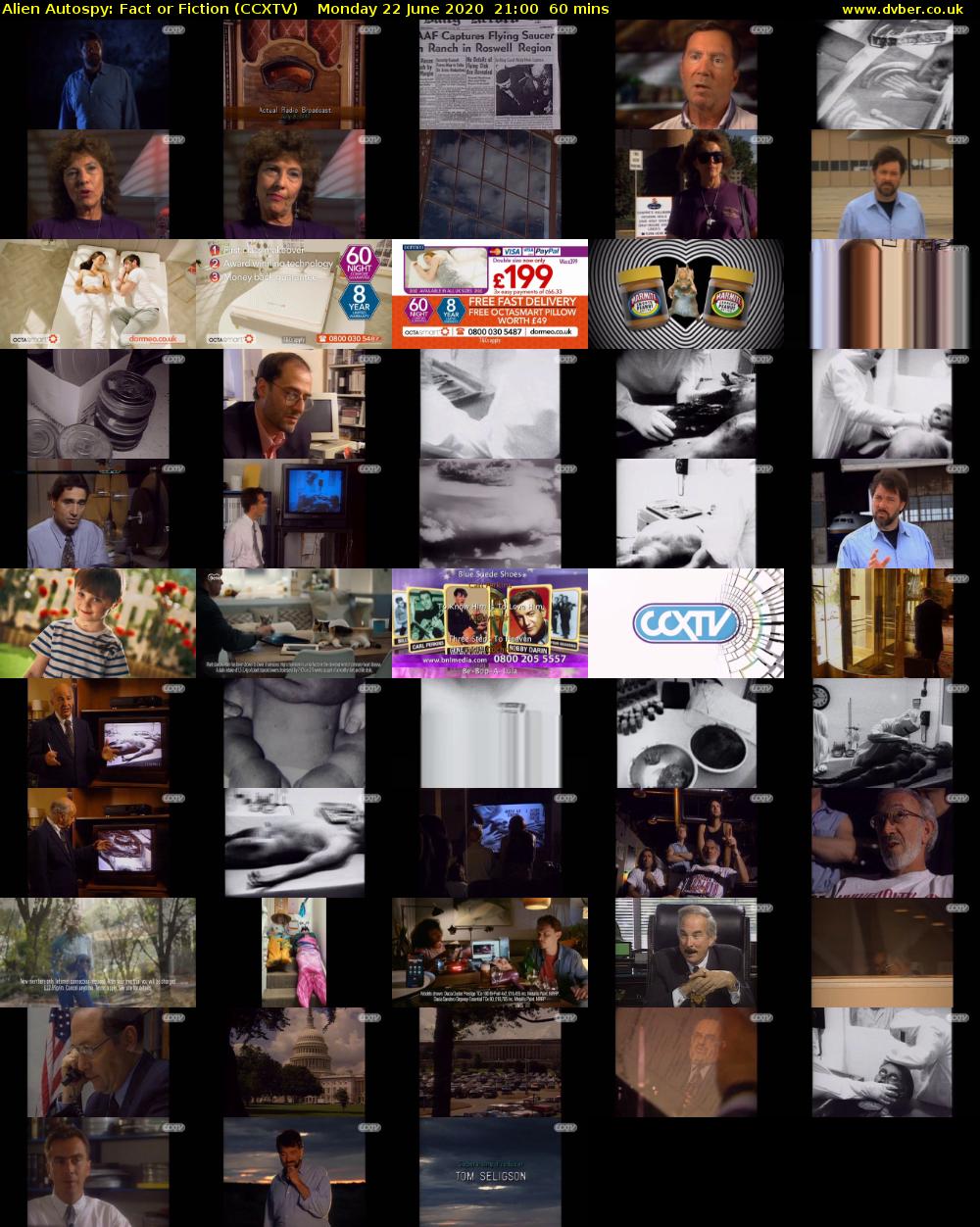 Alien Autospy: Fact or Fiction (CCXTV) Monday 22 June 2020 21:00 - 22:00