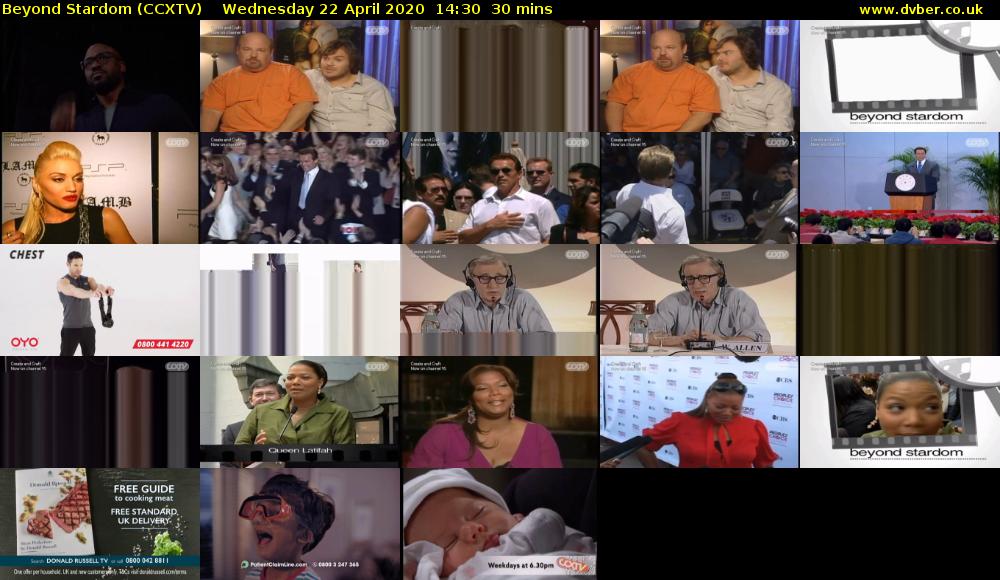 Beyond Stardom (CCXTV) Wednesday 22 April 2020 14:30 - 15:00