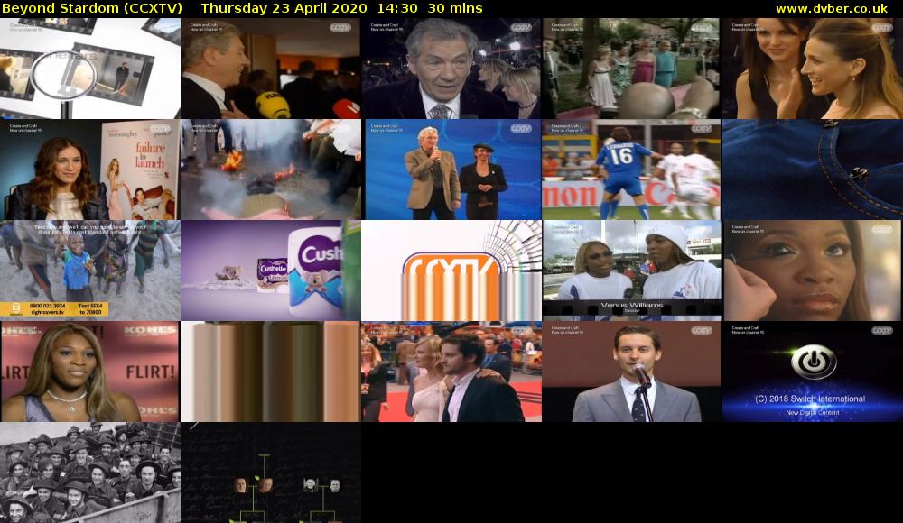 Beyond Stardom (CCXTV) Thursday 23 April 2020 14:30 - 15:00