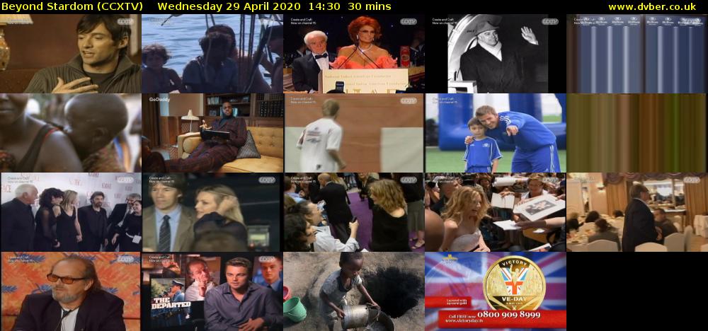Beyond Stardom (CCXTV) Wednesday 29 April 2020 14:30 - 15:00