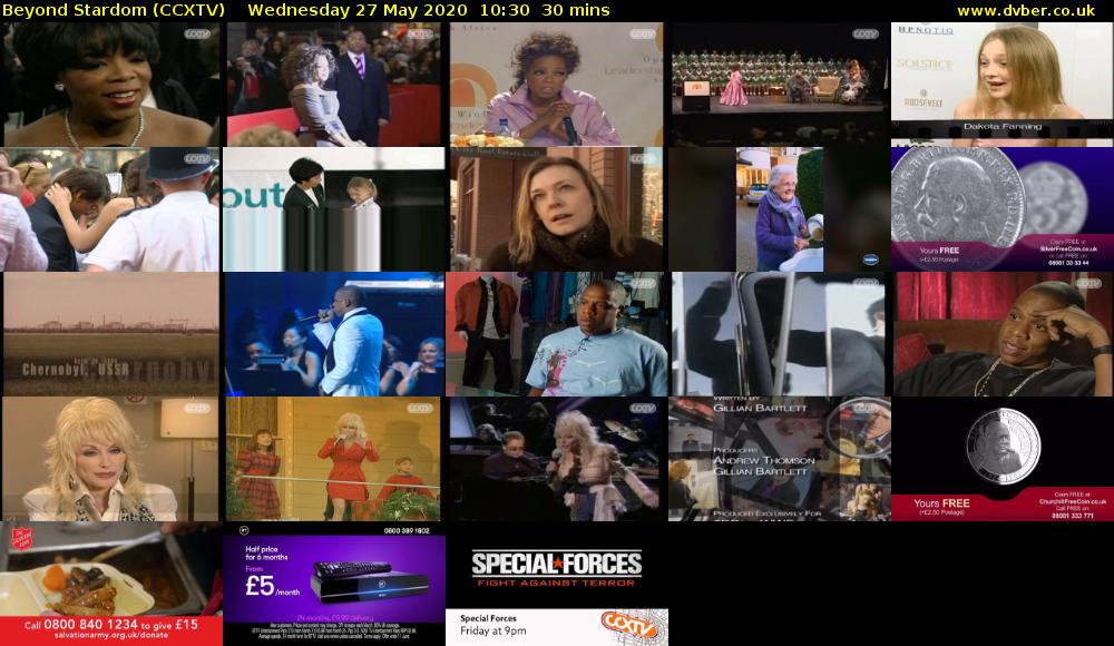 Beyond Stardom (CCXTV) Wednesday 27 May 2020 10:30 - 11:00