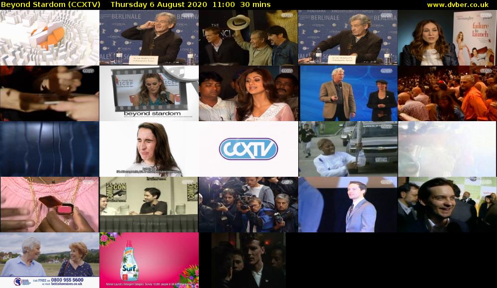 Beyond Stardom (CCXTV) Thursday 6 August 2020 11:00 - 11:30