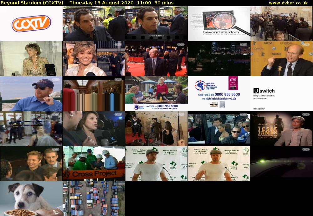 Beyond Stardom (CCXTV) Thursday 13 August 2020 11:00 - 11:30