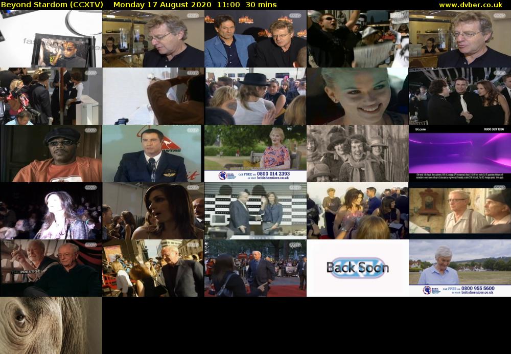 Beyond Stardom (CCXTV) Monday 17 August 2020 11:00 - 11:30