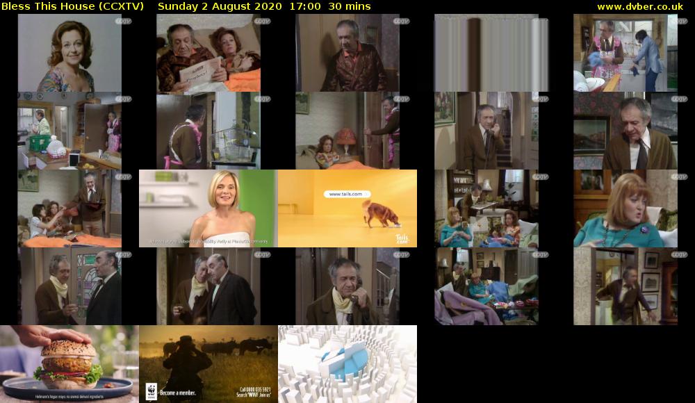 Bless This House (CCXTV) Sunday 2 August 2020 17:00 - 17:30